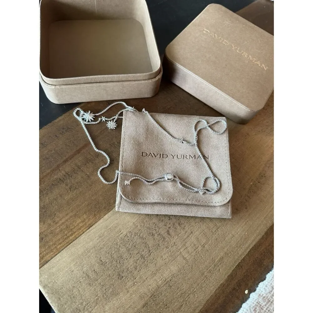 David Yurman Starburst Diamond Drop Necklace